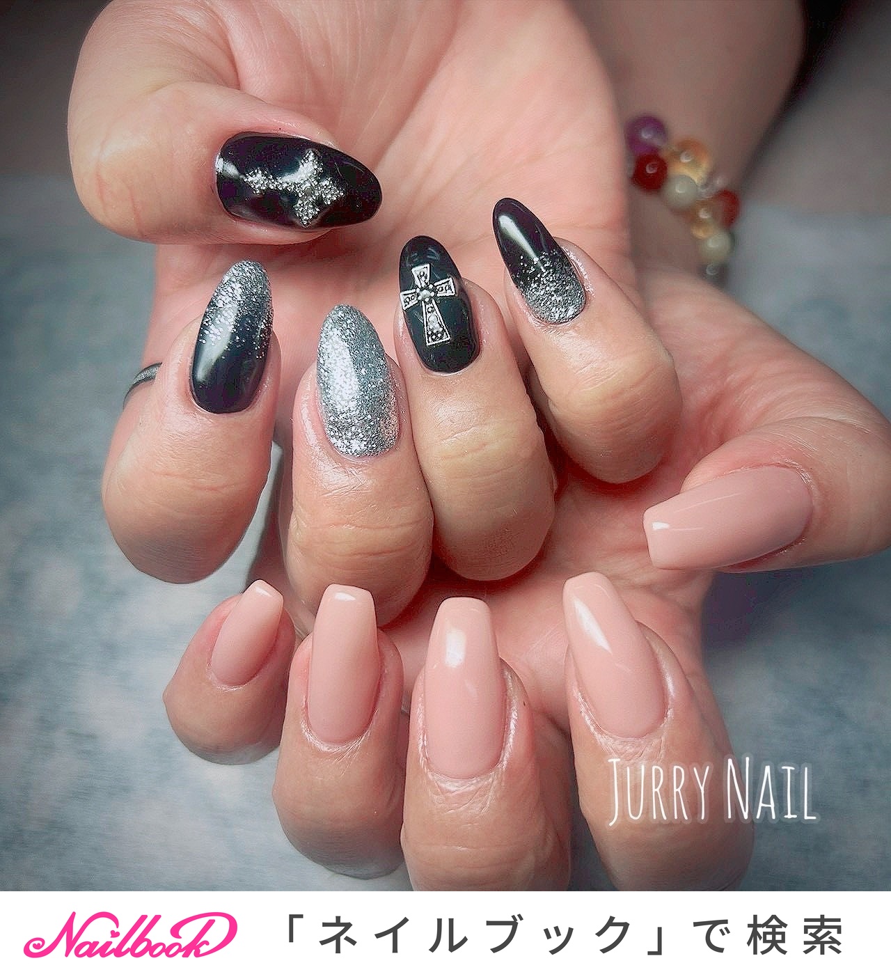 オールシーズン/ハンド/ラメ/ワンカラー/ミディアム - ジュリーネイル