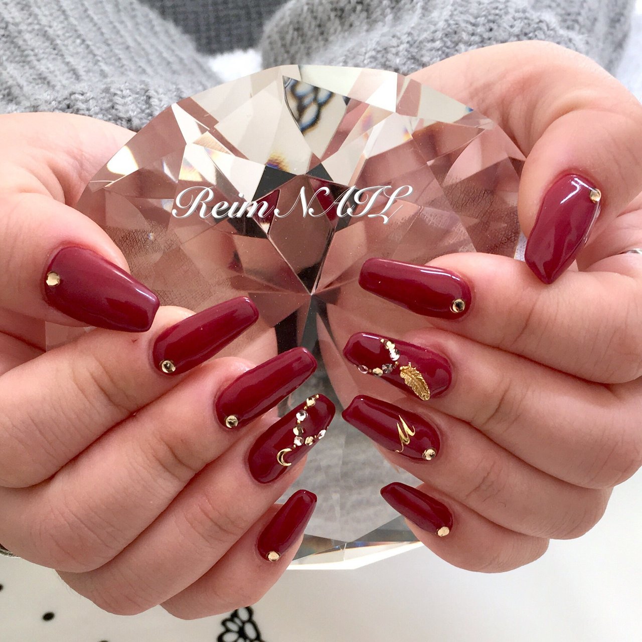 秋 冬 女子会 ハンド シンプル Reimのネイルデザイン No ネイルブック