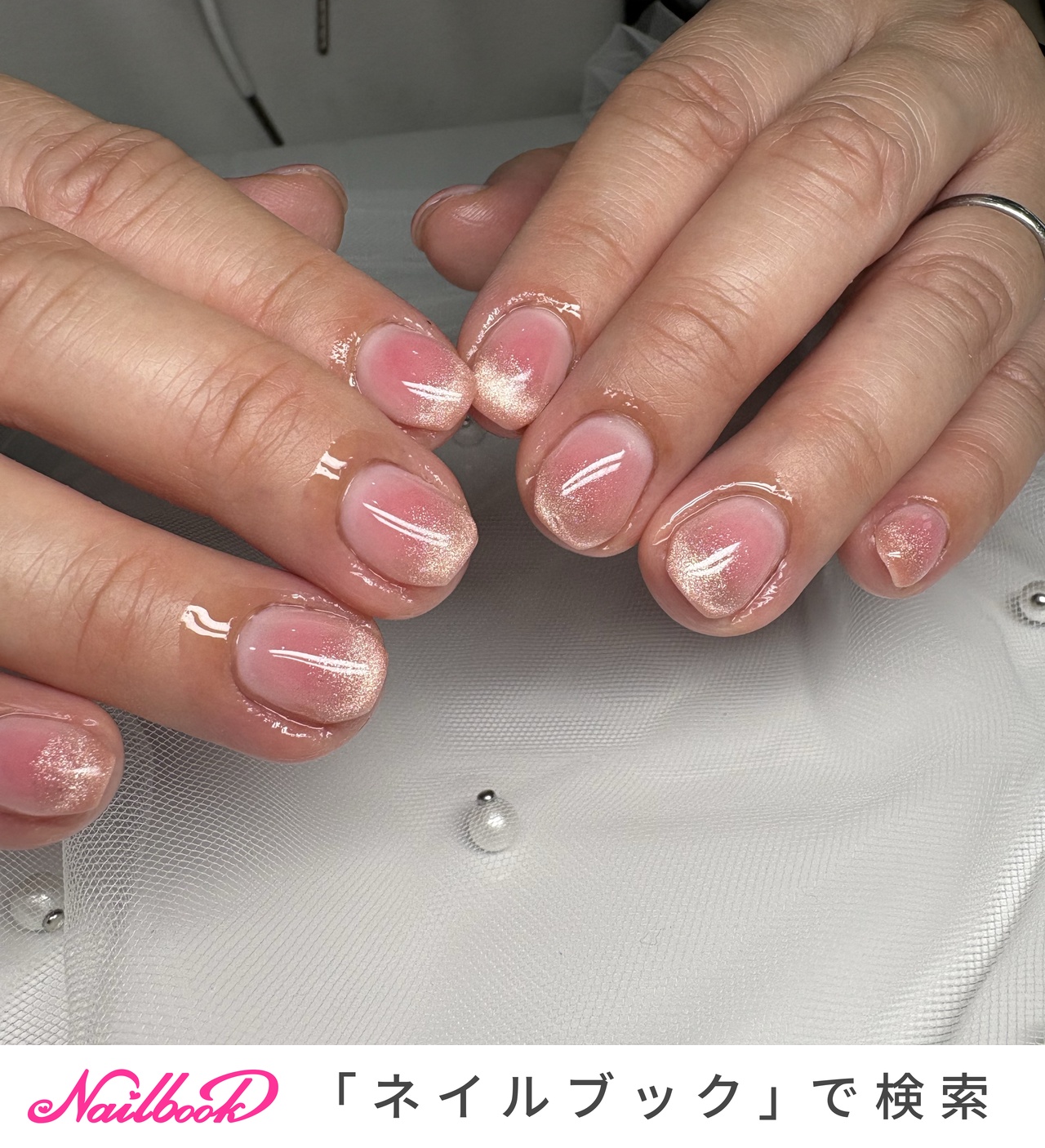 フレンチガーリーのネイルデザイン｜ネイルブック