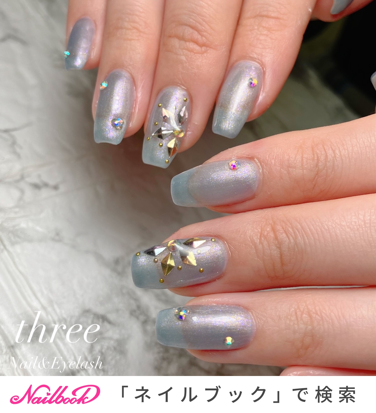 雪の結晶/ワンホンのネイルデザイン｜ネイルブック