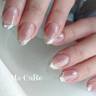 ワンホンネイル(ワンホン/中国ネイル/中華ネイル)/ガラスフレンチの