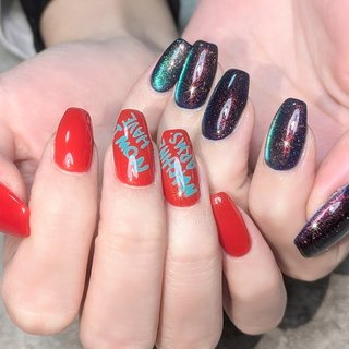 人気順｜痛ネイル/#文字ネイルのネイルデザイン｜ネイルブック