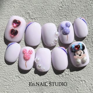 ネイルチップ(サンプルチップ)/ミニーちゃんのネイルデザイン｜ネイル