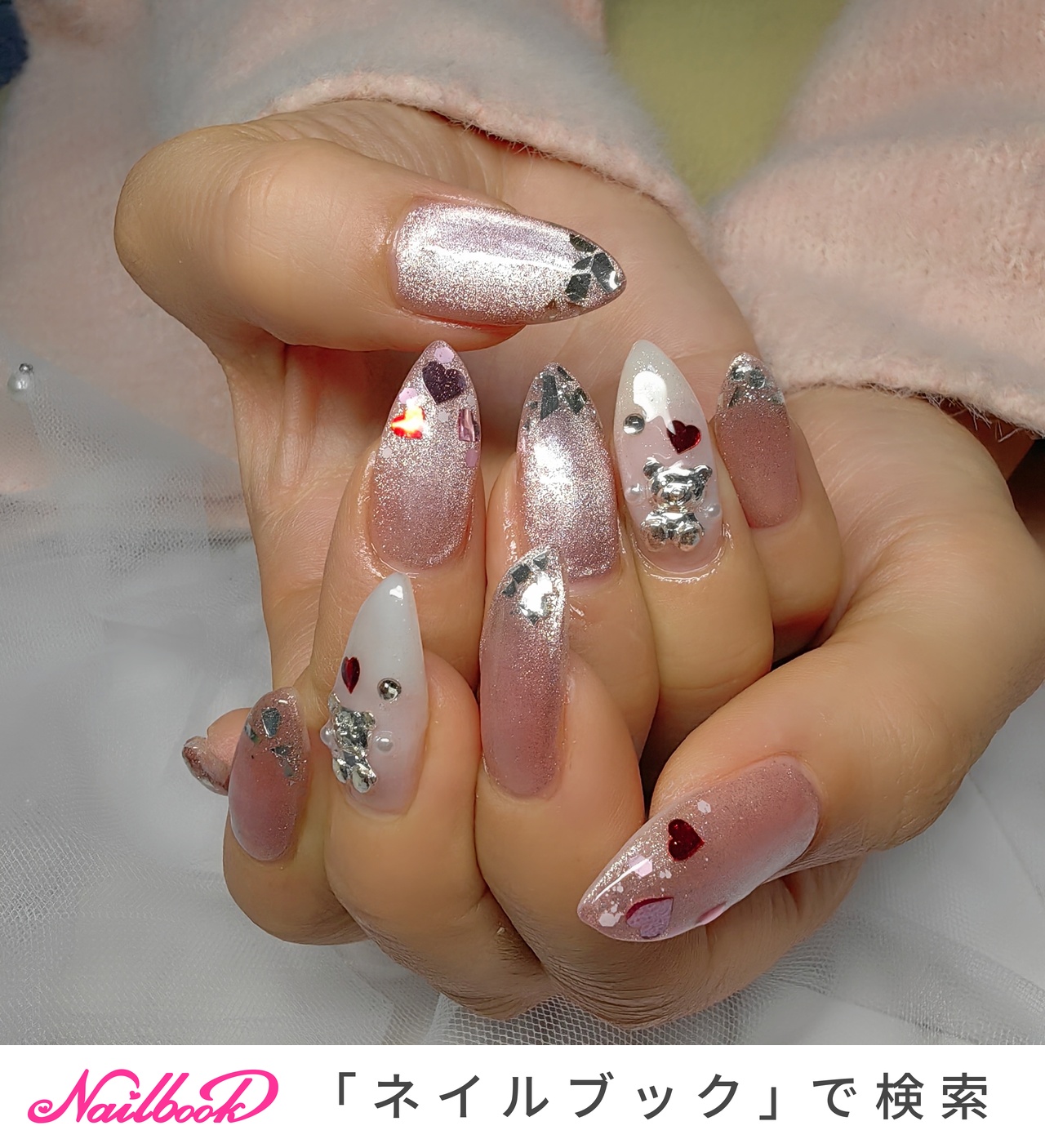 2026年】新着順｜ハート/ガラスフレンチのネイルデザイン｜ネイルブック