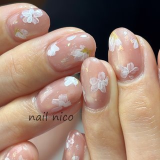 春/入学式/ハンド/フラワー/マグネット - nail nicoのネイルデザイン