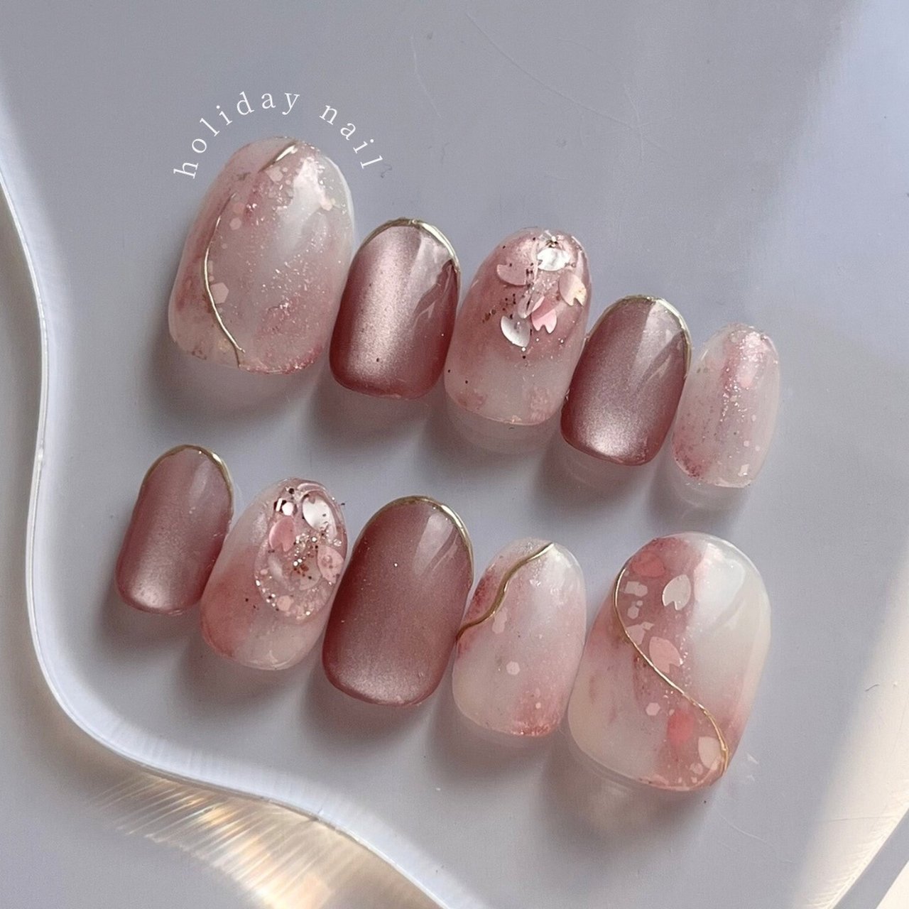 ハンド/ジェルネイル/ネイルチップ - HOLIDAYnailのネイルデザイン[No