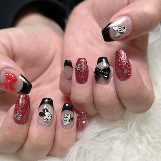 3D(エンボス/立体)/#ミニーネイルのネイルデザイン｜ネイルブック