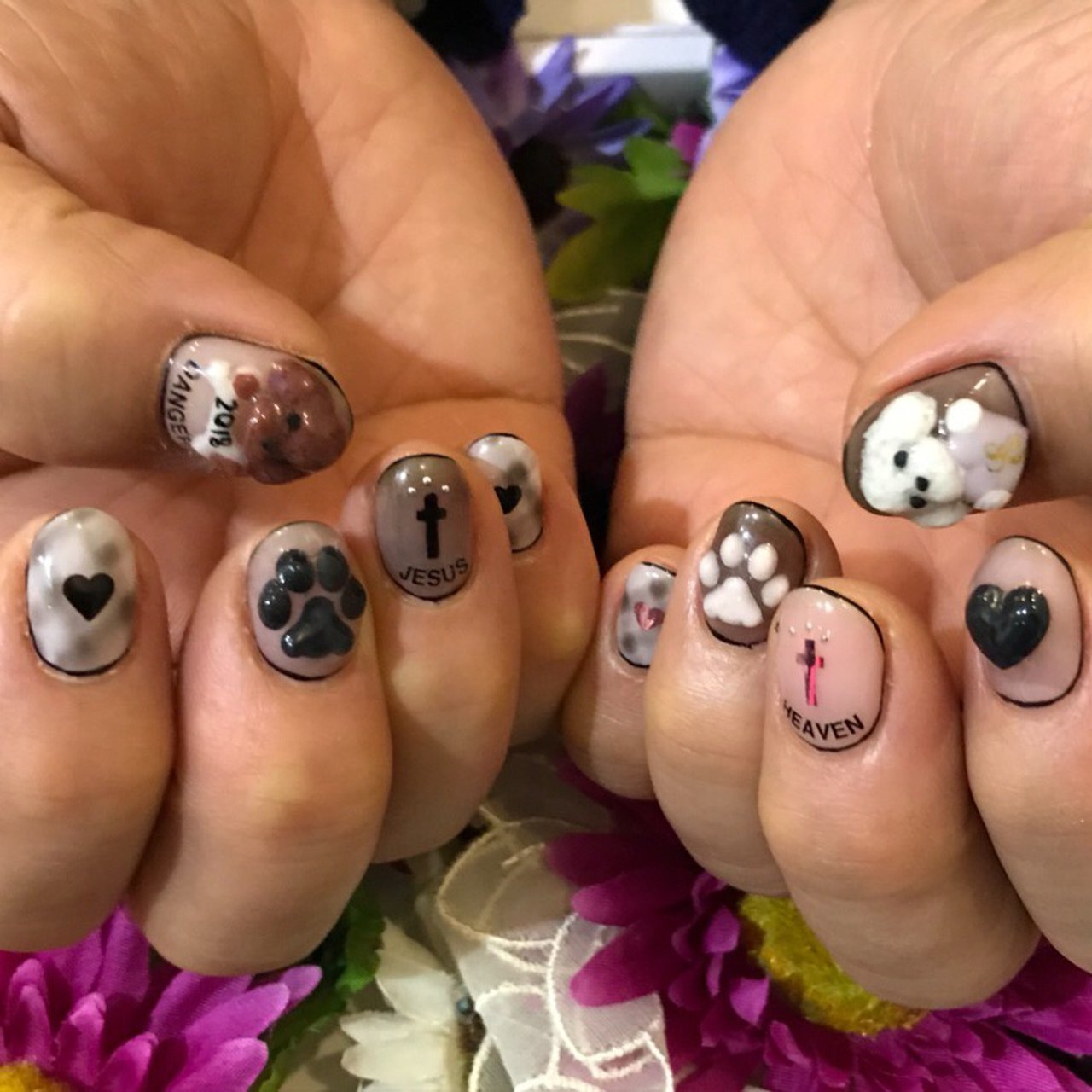 クリアランスセール 3dネイルパーツ アニマル 犬 肉球 ネイルパーツ 内祝い Ufrspb Ci