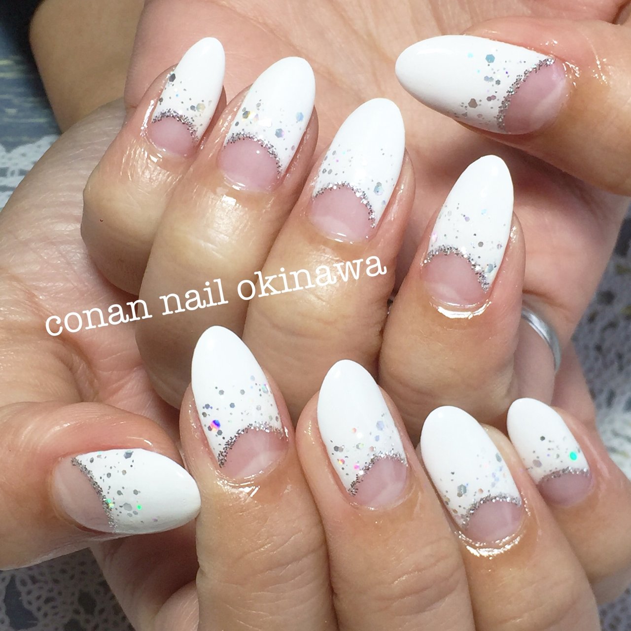 冬 オールシーズン ブライダル パーティー ハンド Conan Nail Okinawaのネイルデザイン No 090 ネイルブック