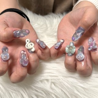 牡蠣ネイルのネイルデザイン｜ネイルブック