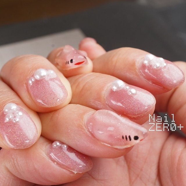 3dネイル 2026最新】流行りのシールみたいなぷっくり感♡クリア3Dネイル｜人気