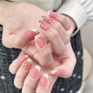 2026年】新着順｜ハート/ガラスフレンチのネイルデザイン｜ネイルブック