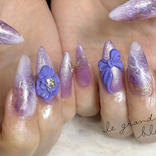 3Dリボンのネイルデザイン｜ネイルブック