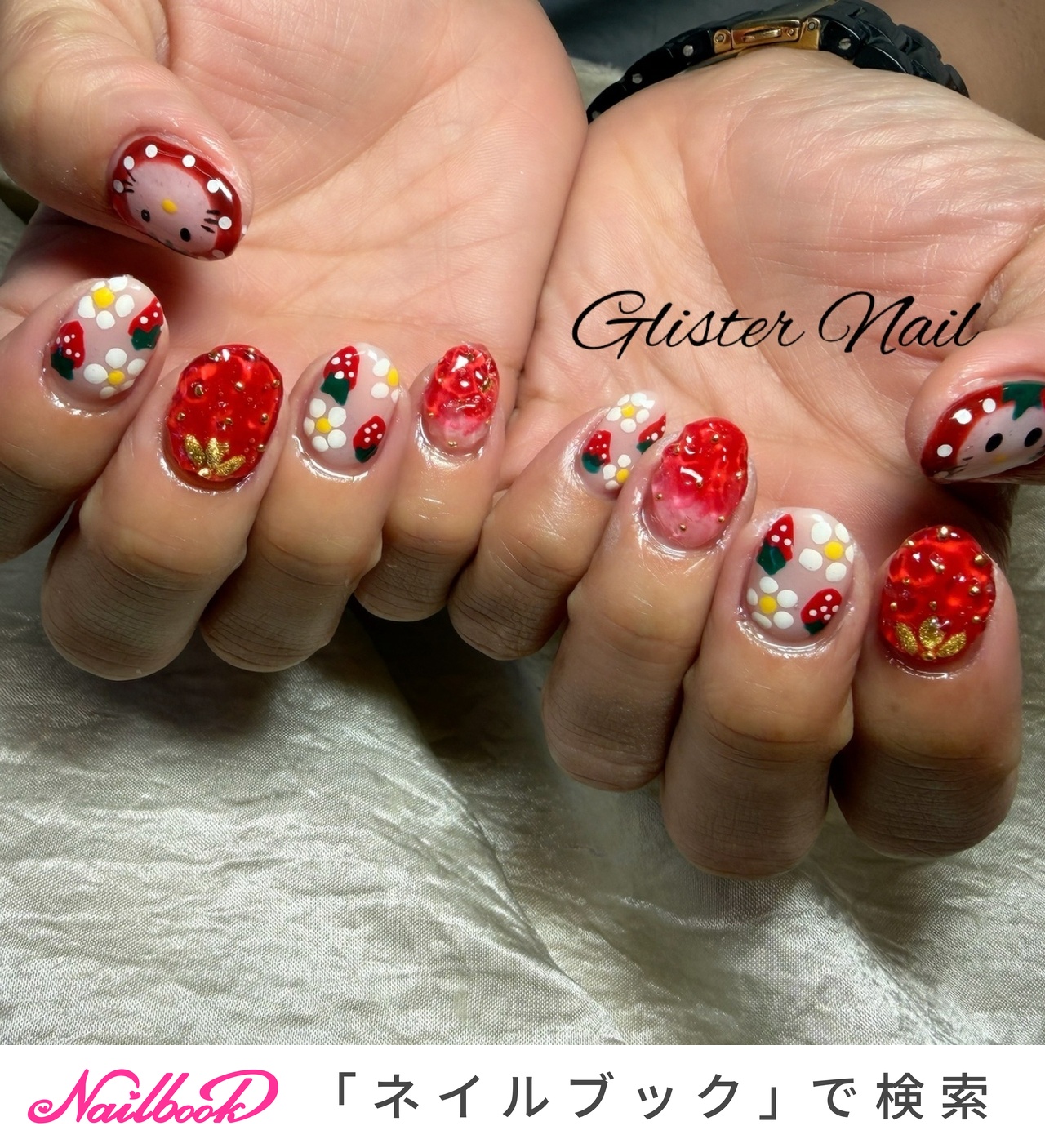 おすすめ順｜#いちご狩りのネイルデザイン｜ネイルブック