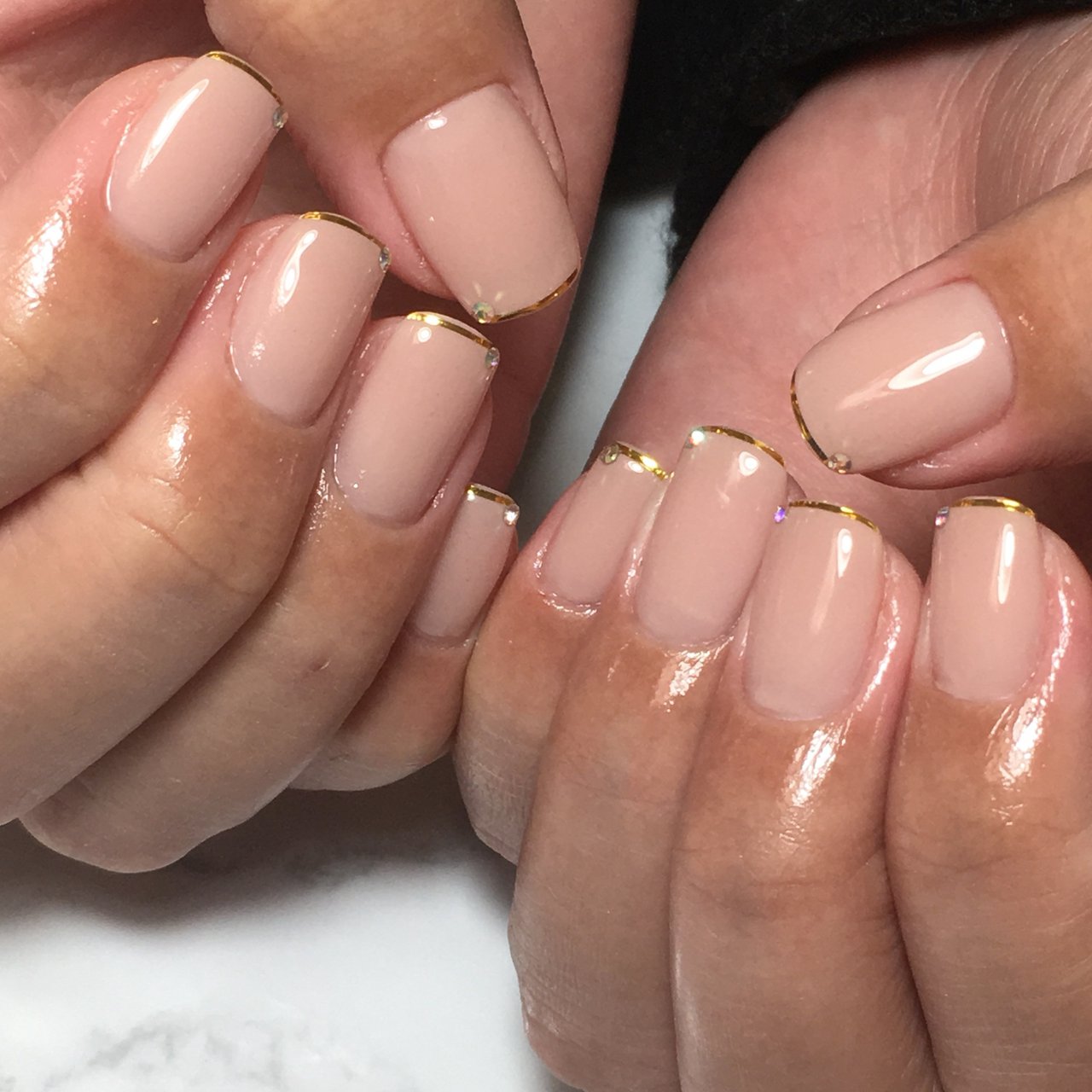 オールシーズン ハンド シンプル ショート ベージュ Alisnailのネイルデザイン No ネイルブック