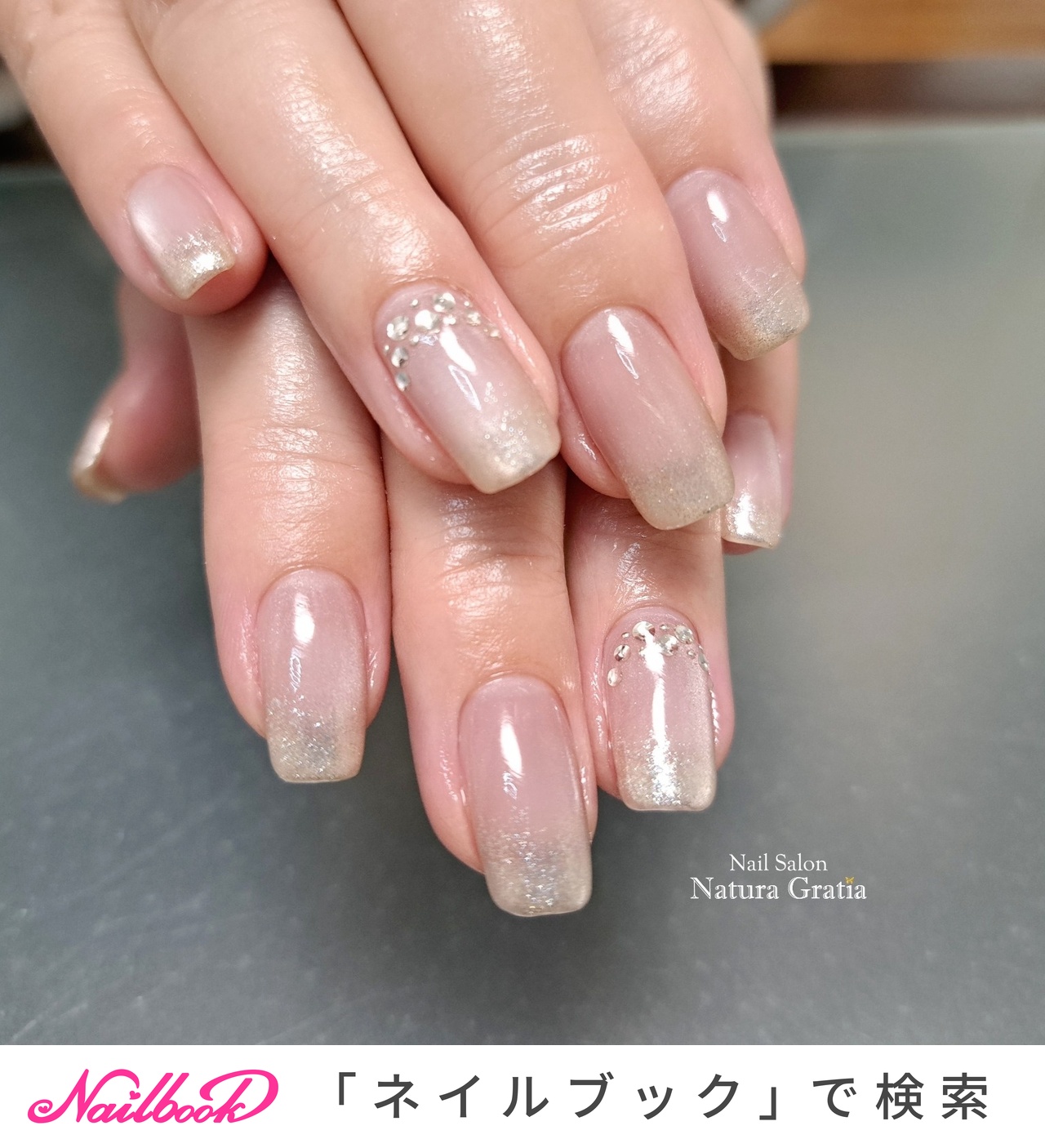 手が綺麗に見えるネイル/オールシーズン/ブライダル/パーティー/ハンド