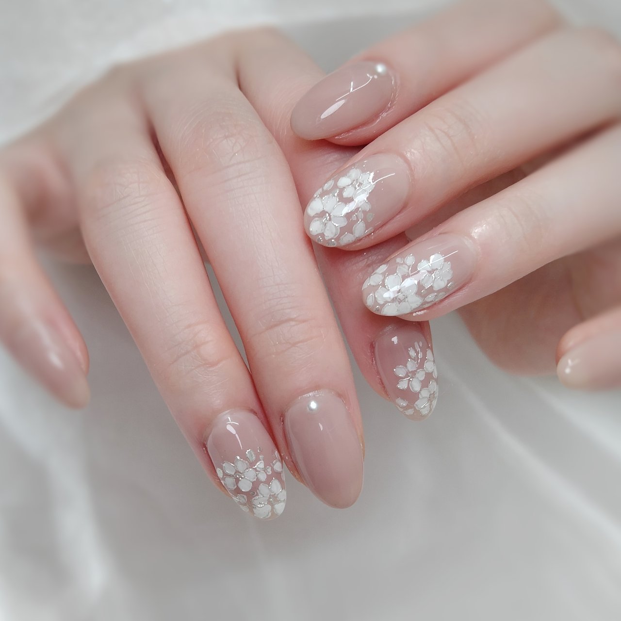 手が綺麗に見えるネイル/春/オフィス/ブライダル/ハンド - nailの小