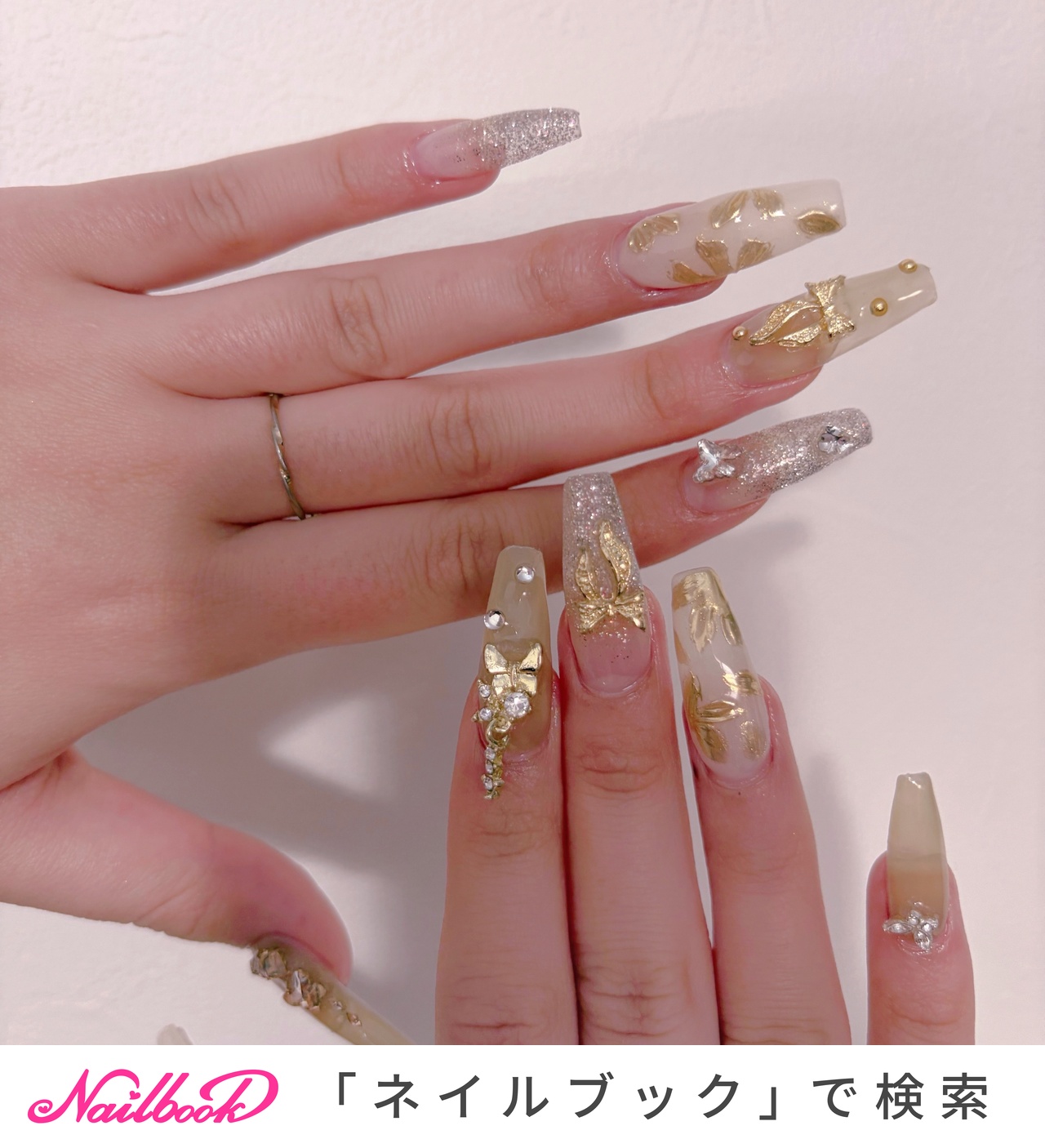 2026年】新着順｜スカルプチュア/キラキラネイルのネイルデザイン