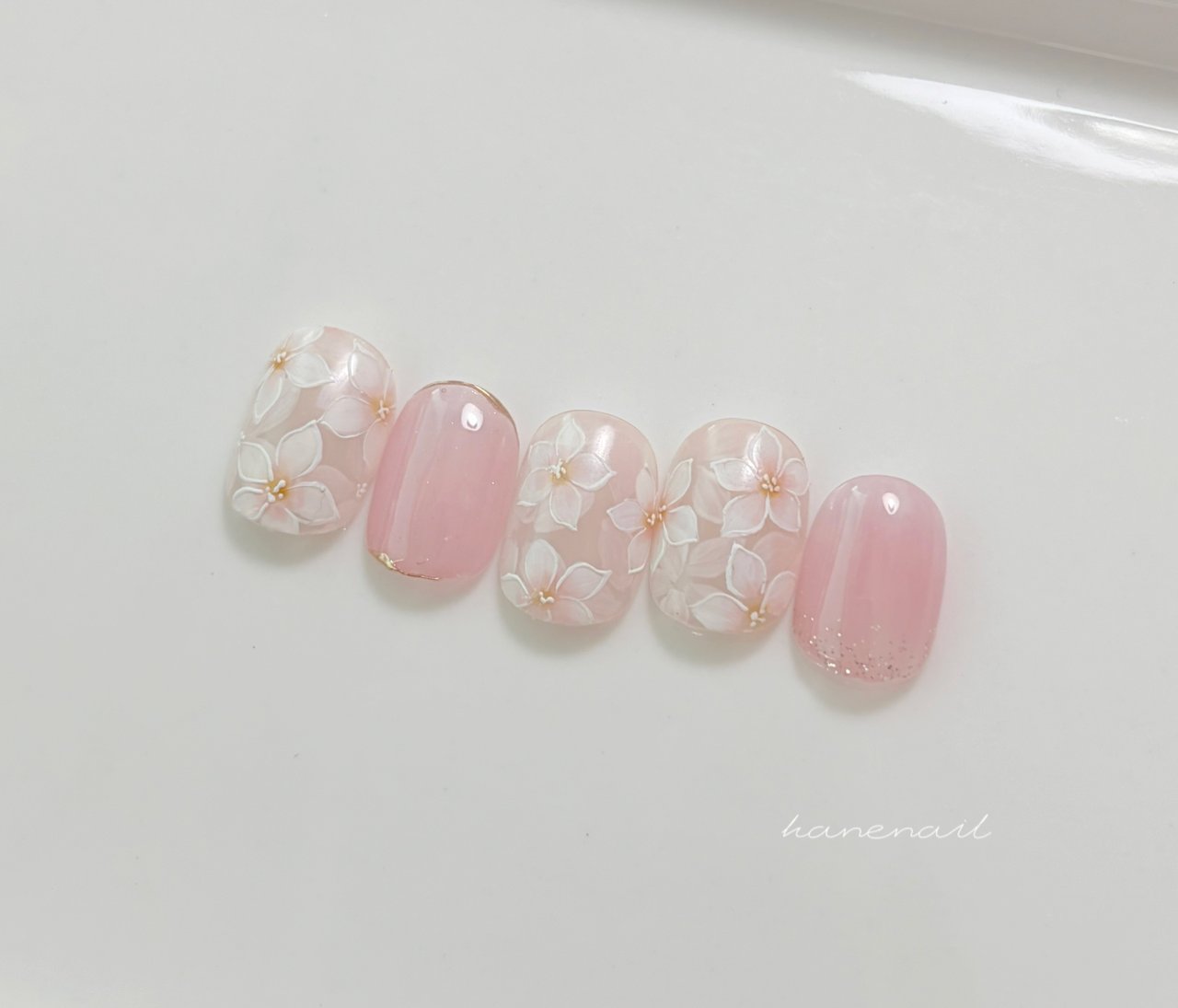 春/卒業式/入学式/ハンド/フラワー - hane nailのネイルデザイン[No