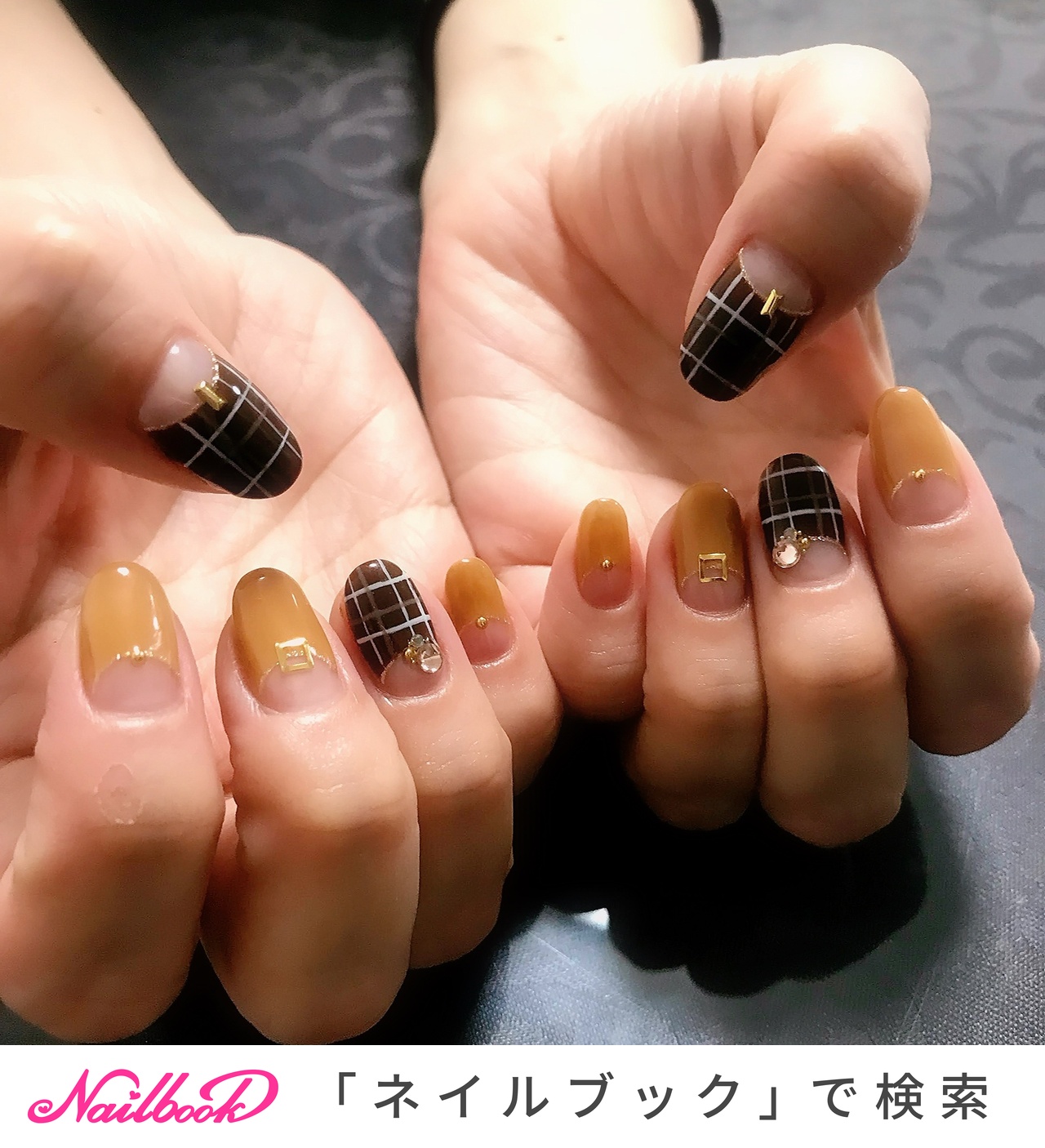 2026年】新着順｜夏/チェック/オレンジのネイルデザイン｜ネイルブック