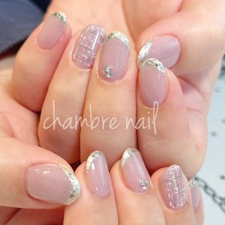 2026年】新着順｜ツイード/大人/ガラスフレンチのネイルデザイン