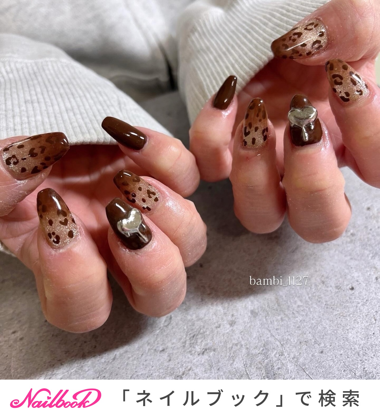 レオパード(ヒョウ柄)/#キティちゃんネイルのネイルデザイン｜ネイルブック
