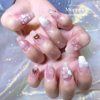 テディベアネイルのネイルデザイン｜ネイルブック