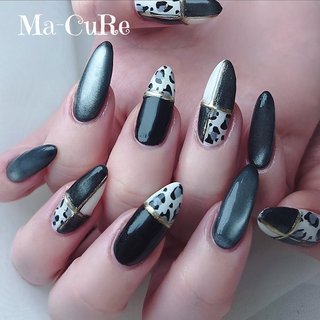 レオパード(ヒョウ柄)/ギャルネイルのネイルデザイン｜ネイルブック