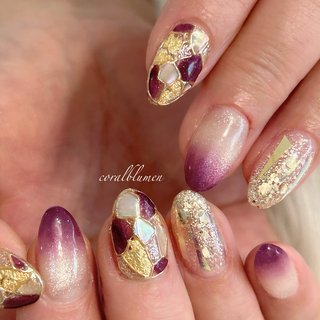 ステンドグラス/マグネットのネイルデザイン｜ネイルブック