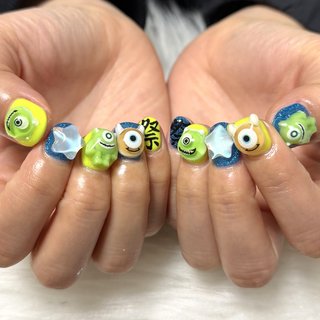 モンスターズインクネイルのネイルデザイン｜ネイルブック