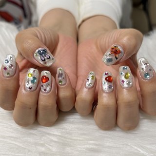 宝石箱ネイルのネイルデザイン｜ネイルブック