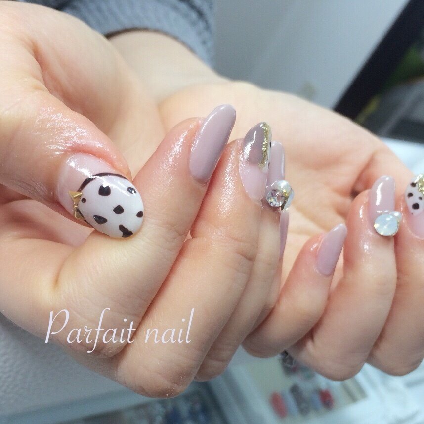 秋 冬 デート 女子会 ハンド 八戸市parfaitnailのネイルデザイン No