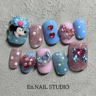 ネイルチップ(サンプルチップ)/ミニーちゃんのネイルデザイン｜ネイル