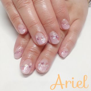 フレンチ/ビジューのネイルデザイン｜ネイルブック