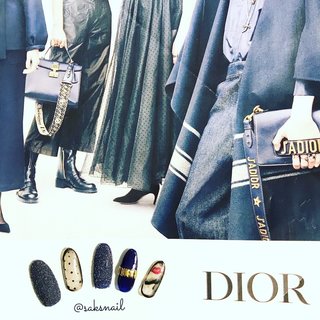 【♡appi♡】ディオール　ネイルパーツ　ゴールド　Dior 200