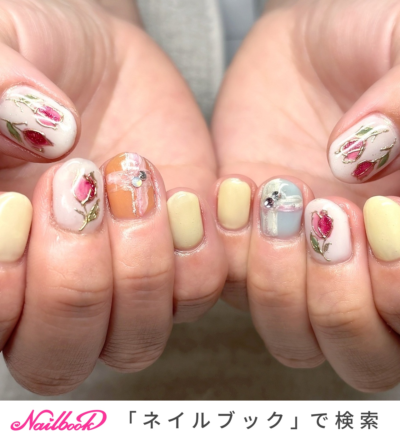 チューリップネイルのネイルデザイン｜ネイルブック