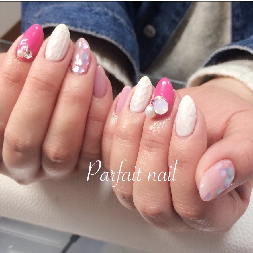 秋 冬 デート 女子会 ハンド 八戸市parfaitnailのネイルデザイン No ネイルブック