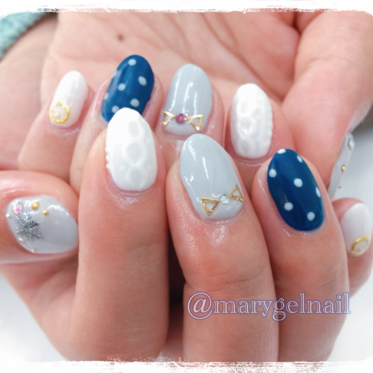 春 冬 パーティー デート ハンド Marygelnailのネイルデザイン No ネイルブック