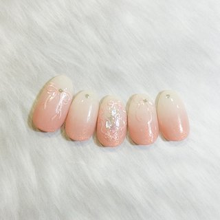 オーバル/ネイルチップ/ベイビーブーマーのネイルデザイン｜ネイルブック