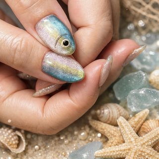 魚ネイルのネイルデザイン｜ネイルブック