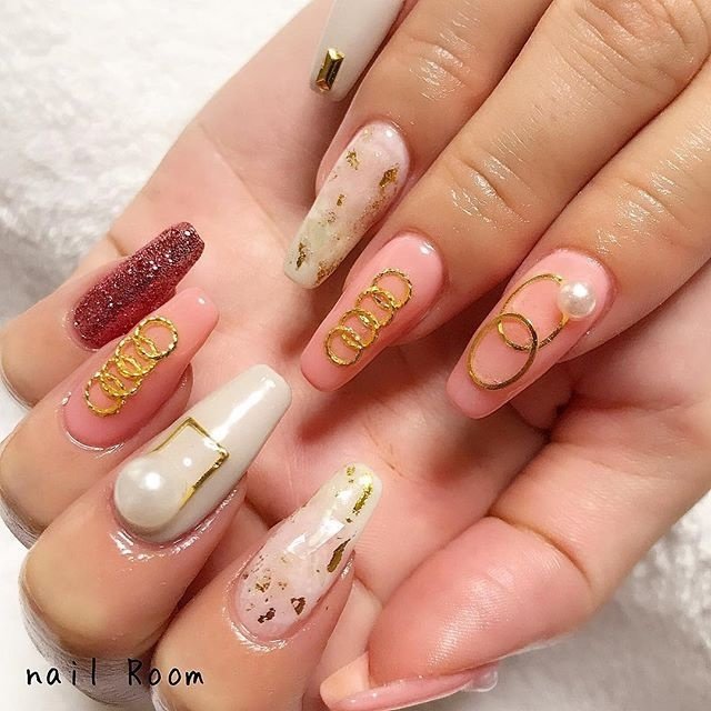 冬 オールシーズン バレンタイン 卒業式 ラメ Nailroom Nisiaraiのネイルデザイン No ネイルブック