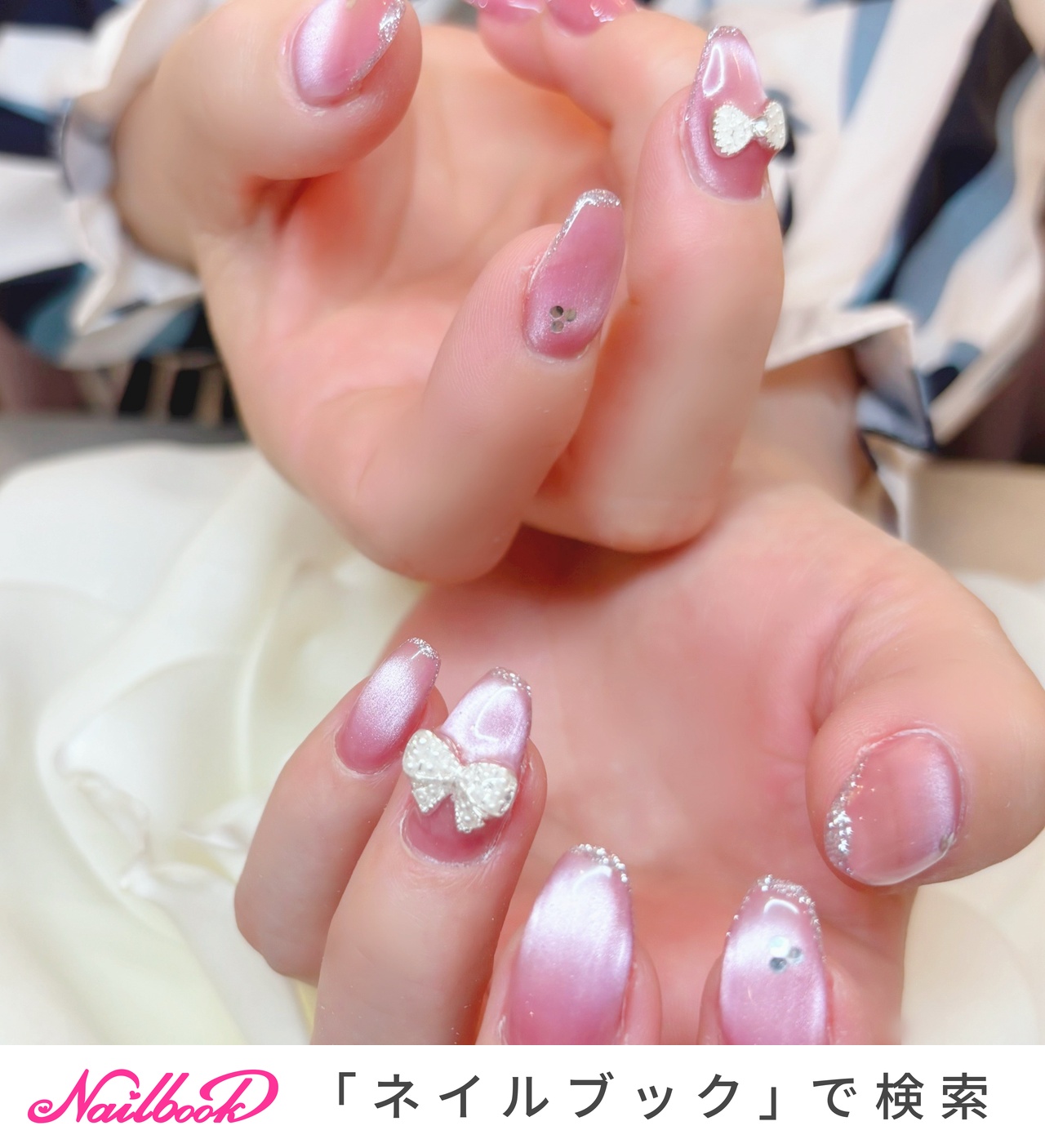 人気順｜#リボンパーツのネイルデザイン(34ページ目)｜ネイルブック