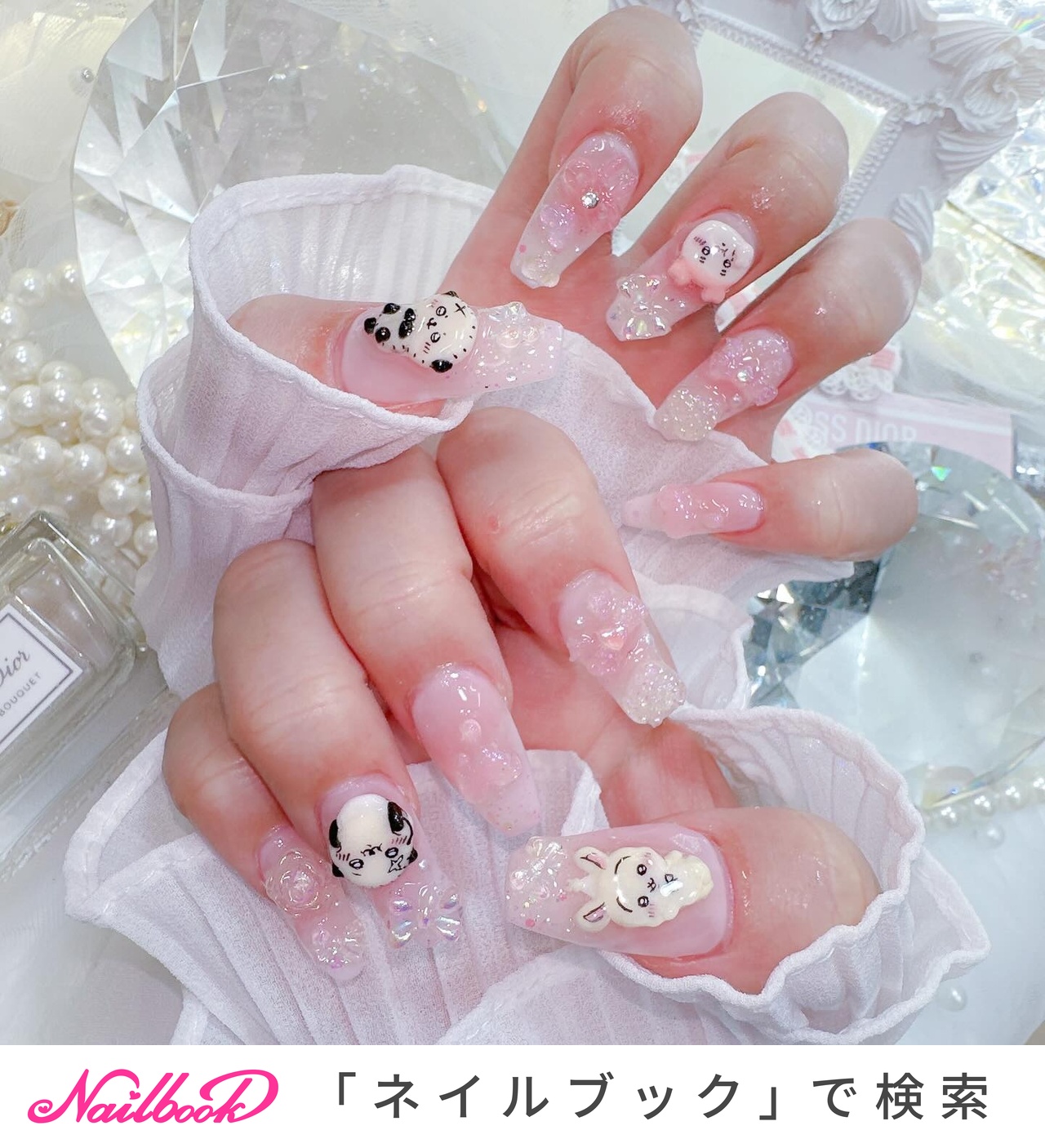 ちいかわネイルパーツのネイルデザイン｜ネイルブック