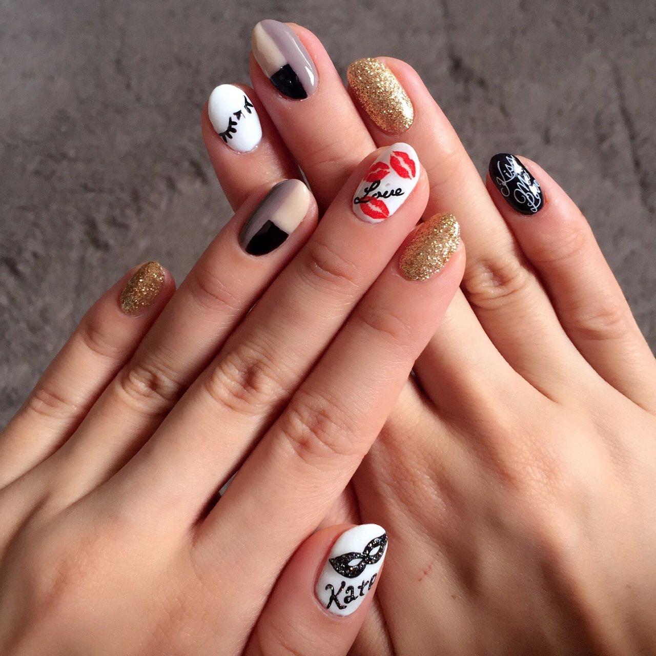 秋 冬 ハロウィン ハンド ブロック Yoko Nailsのネイルデザイン No ネイルブック