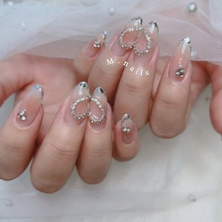 ワンホンネイル(ワンホン/中国ネイル/中華ネイル)/ガラスフレンチの