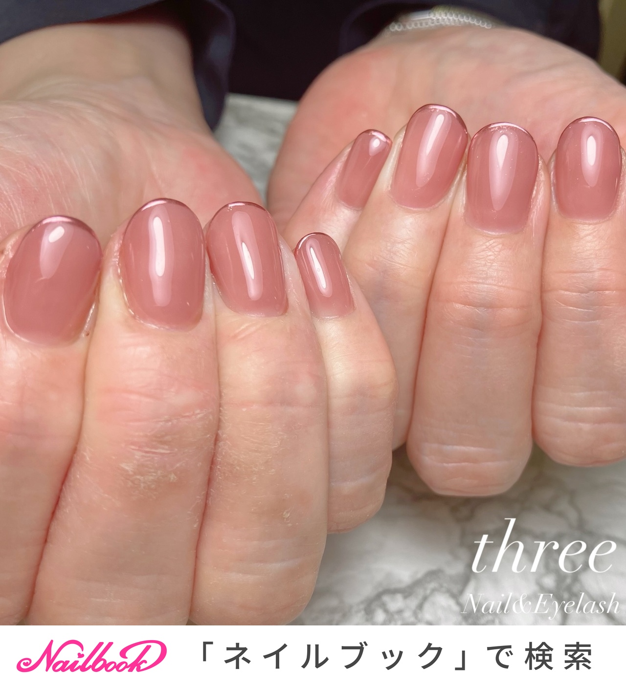 モーヴピンクネイルのネイルデザイン｜ネイルブック