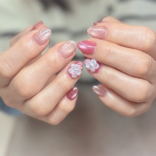 フラワーパーツのネイルデザイン｜ネイルブック
