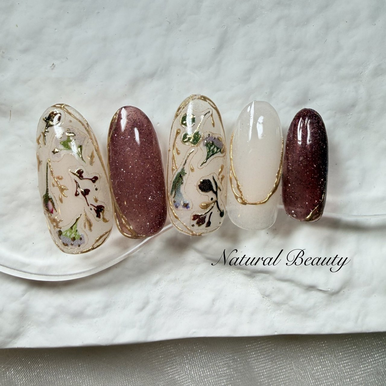 春/秋/ハンド/フラワー/マグネット - naturalbeautyのネイルデザイン 