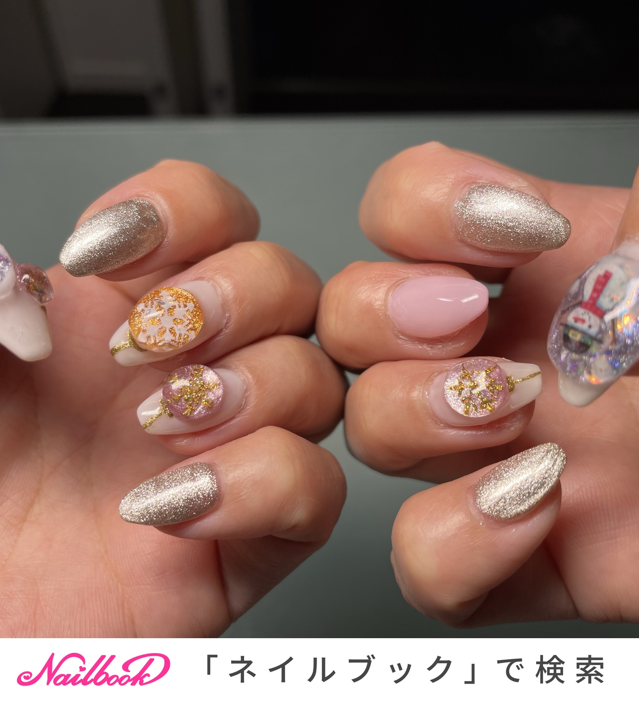 オーナメントネイルのネイルデザイン｜ネイルブック