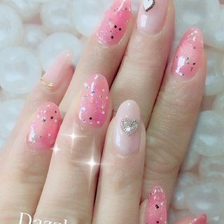 キラキラピンクのネイルデザイン 3ページ目 ネイルブック